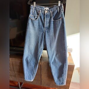 Re/Done Relaxed Fit Blue Jeans